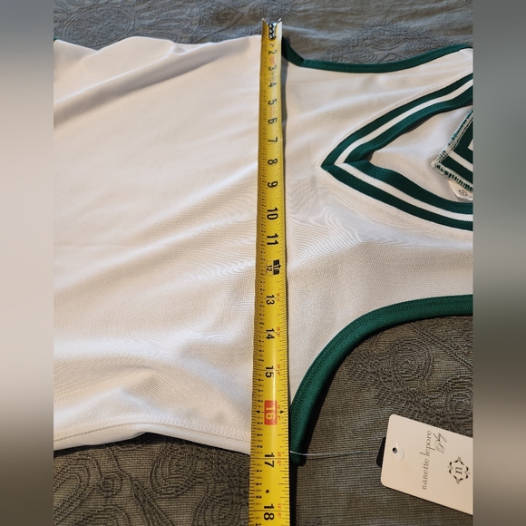 White and Green Sleeveless Tennis Dress - Picture 8 of 11